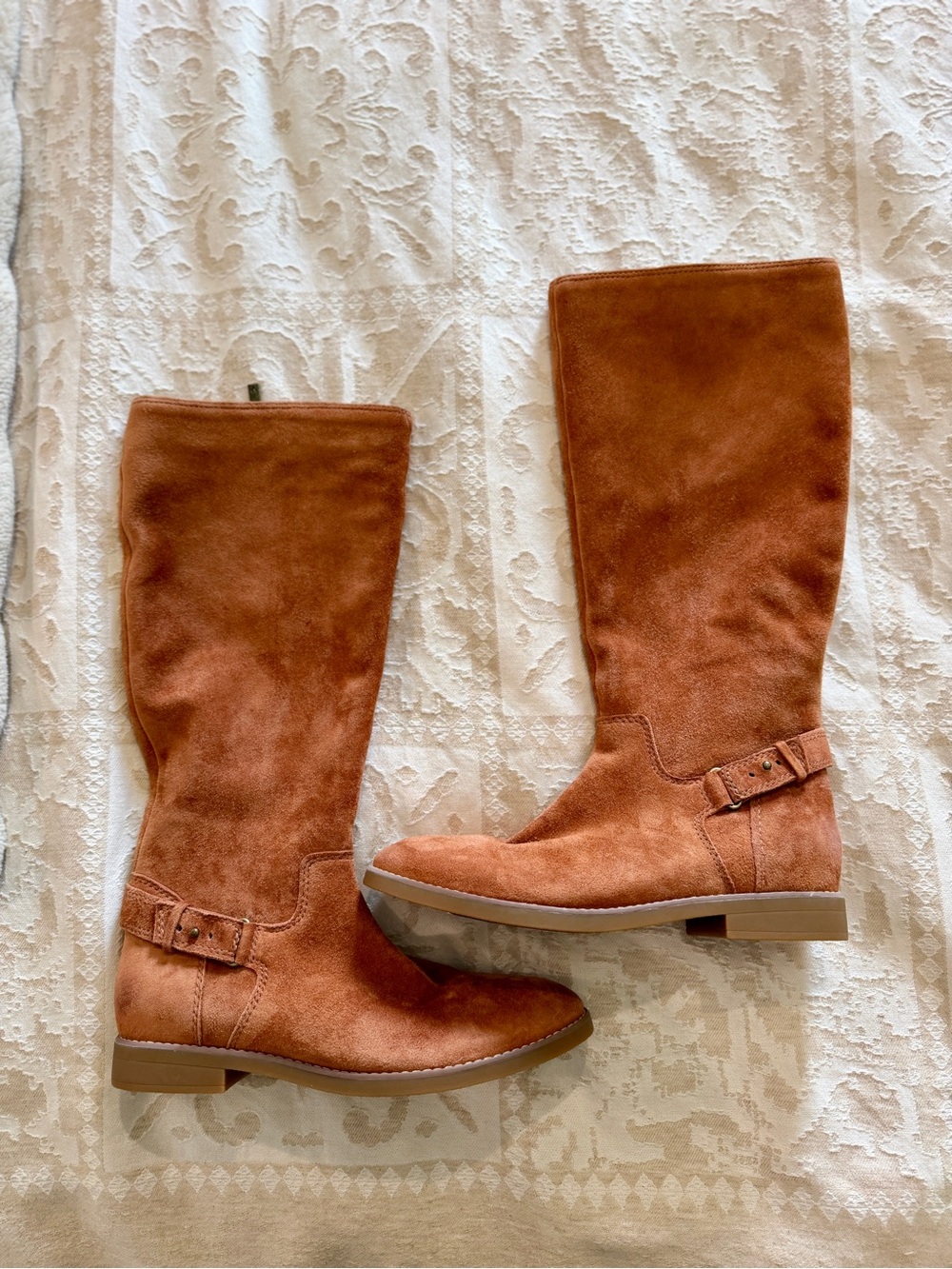Vionic Suede Boots in Rust - Fall leather boots 🍂👢